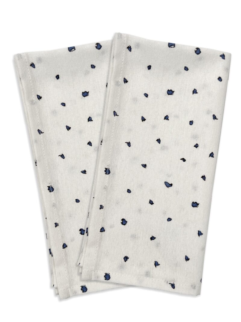 Blue Bay Dot Dinner Napkin - Set Of 2